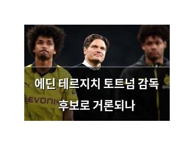 에딘 테르지치 토트넘 감독 후보로 거론되나