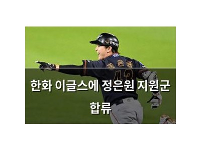 한화 이글스에 정은원 지원군 합류