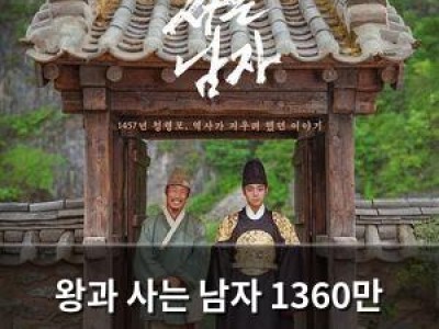 왕과 사는 남자 1360만 돌파 흥행 기록 계속 갈아치운다