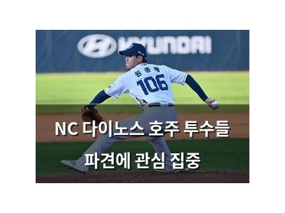 NC 다이노스 호주 투수들 파견에 관심 집중
